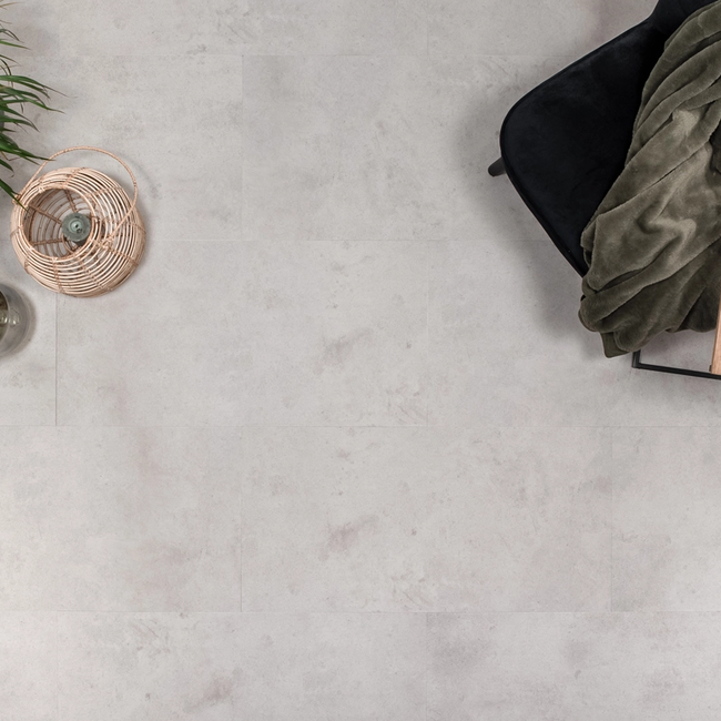 Floer Tegel PVC – Betonlook Lichtgrijs