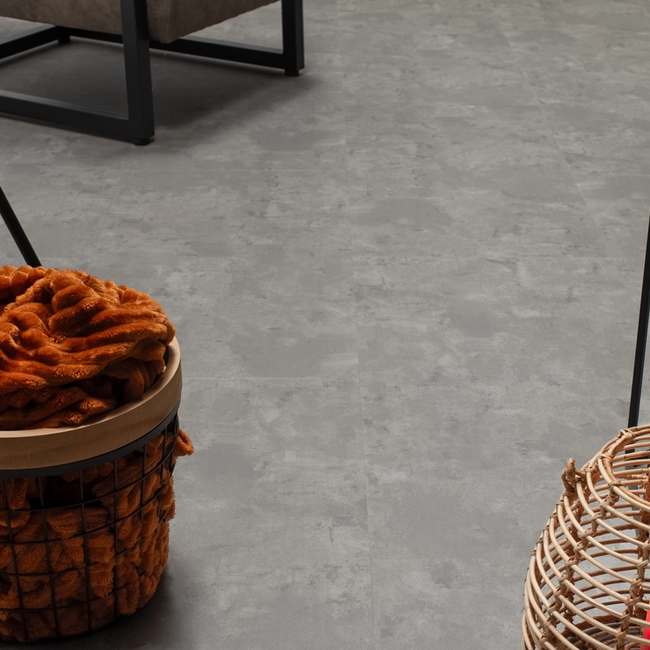 Floer Tegel PVC – Betonlook Grijs