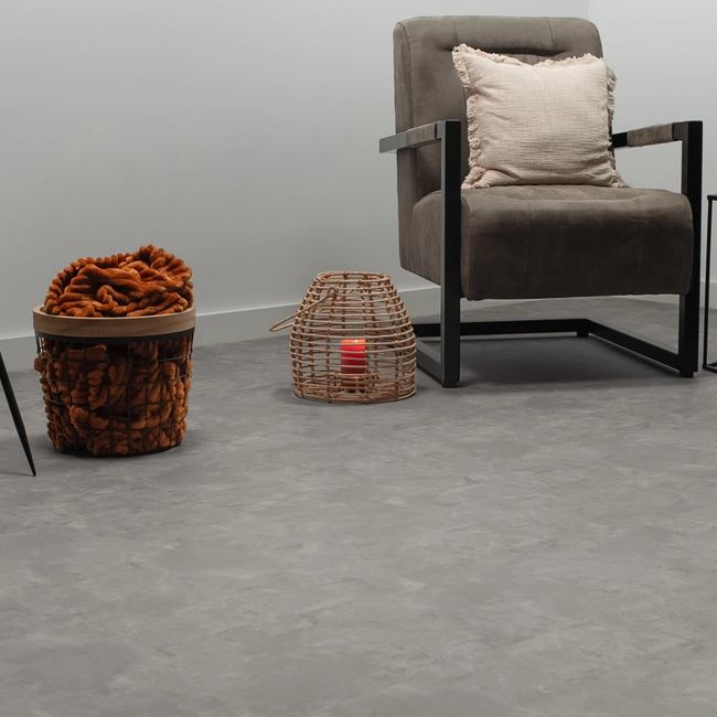 Floer Tegel PVC – Betonlook Grijs