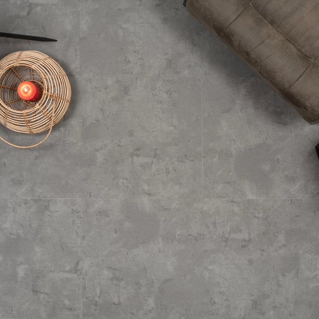 Floer Tegel PVC – Betonlook Grijs