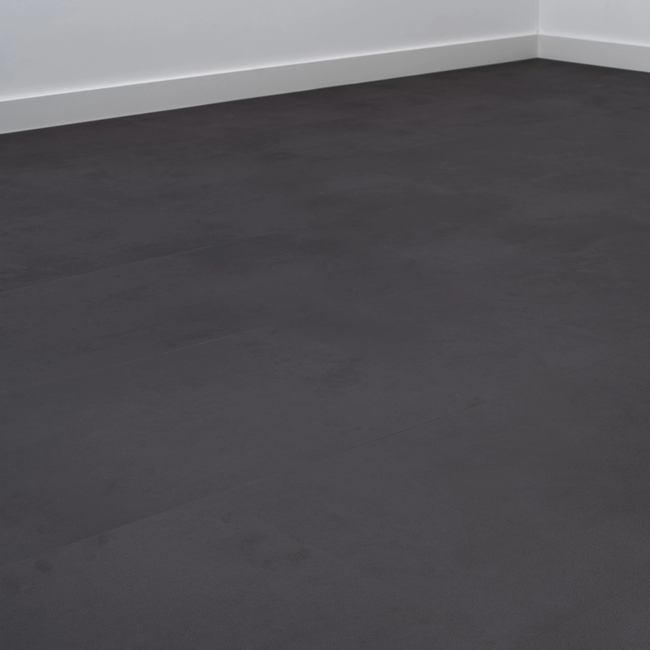 Floer Tegel PVC – Betonlook Zwart