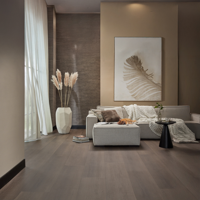Floer Landhuis Click PVC – Donkere Eik