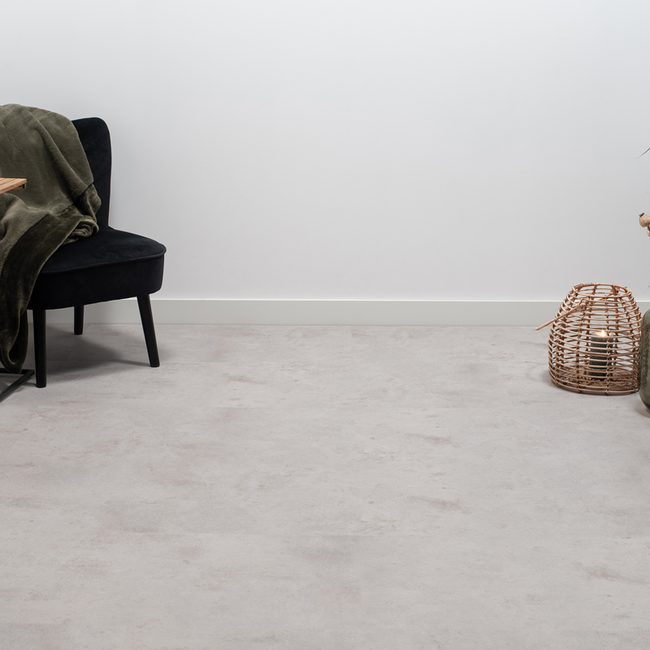 Floer Tegel Click PVC – Betonlook Lichtgrijs