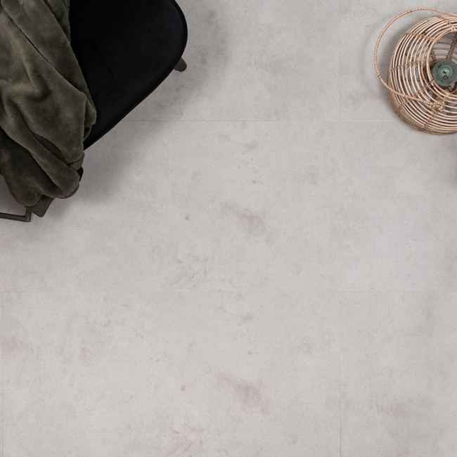 Floer Tegel Click PVC – Betonlook Lichtgrijs