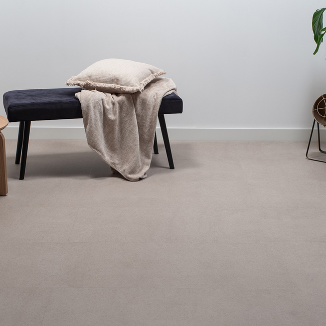 Floer Tegel Click PVC – Betonlook Greige