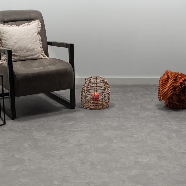 Floer Tegel Click PVC – Betonlook Grijs