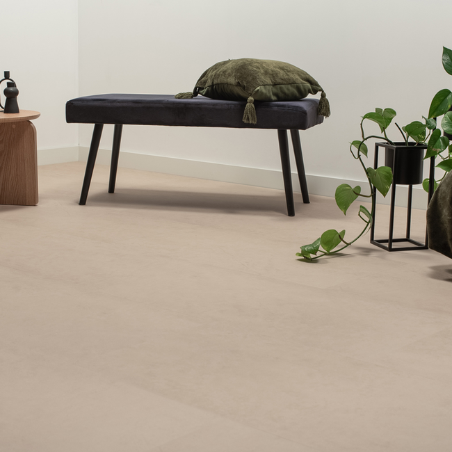 Floer Tegel Click PVC – Betonlook Beige