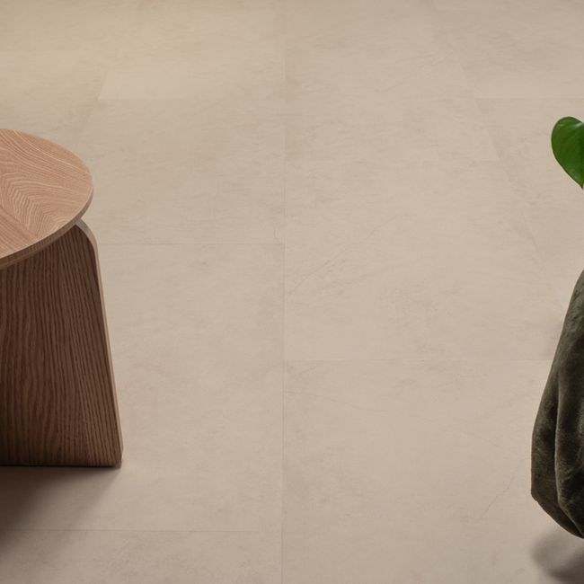Floer Tegel Click PVC – Betonlook Beige