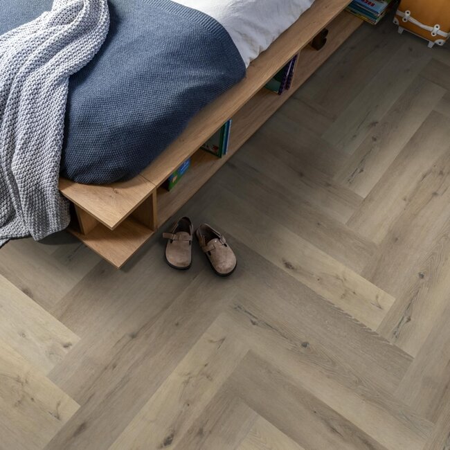 Ambiant Spigato visgraat dryback light oak