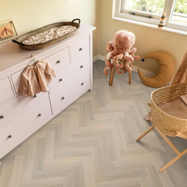 Ambiant Spigato visgraat smal dryback beige