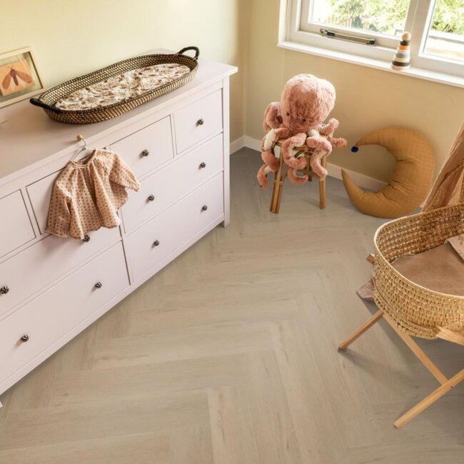 Ambiant Spigato Vivero visgraat dryback beige