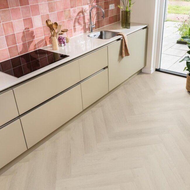 Ambiant Spigato Navaro visgraat click beige