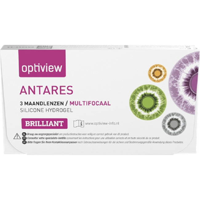 Optiview Antares Brilliant Multifocaal 2x3 pack L+R