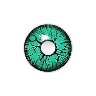 Universeel Crazy kleurlenzen zombie groen