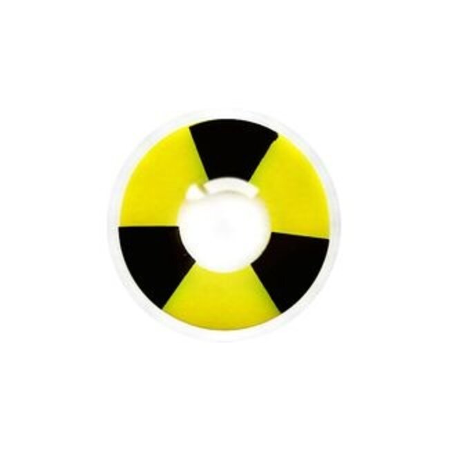 Crazy Kleur lenzen Radio Active Nu met GRATIS lensdoosje