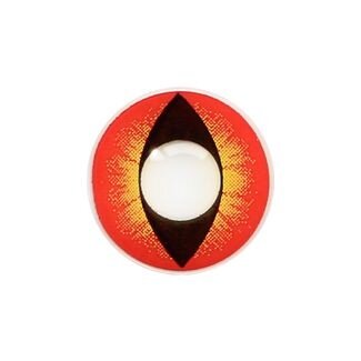 Universeel Crazy lenzen Cat Eye Red Yellow