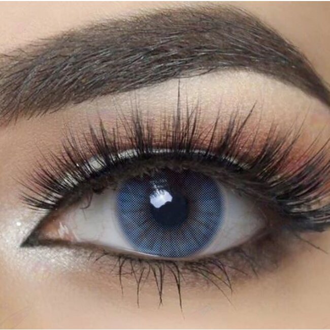 FreshGo Hidrocor Azul gekleurde contactlens, met gratis lensdoosje