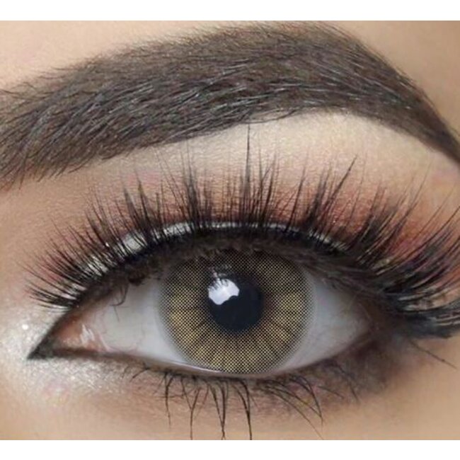 FreshGo Hidrocor Amber gekleurde contactlens, met gratis lensdoosje