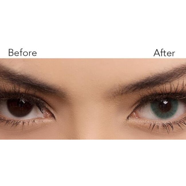 FreshGo Hidrocor Marine gekleurde contactlens, met gratis lensdoosje