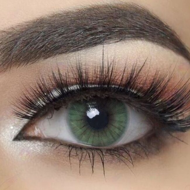 FreshGo Hidrocor Verde gekleurde contactlens, met gratis lensdoosje