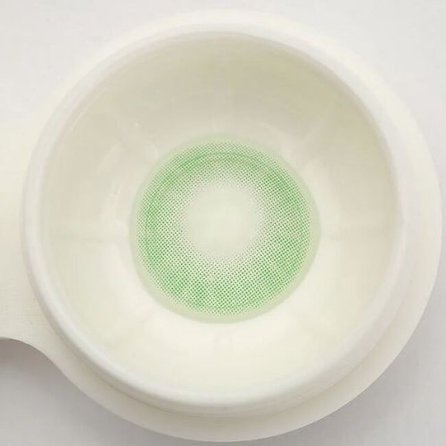FreshGo Hidrocor Verde gekleurde contactlens, met gratis lensdoosje