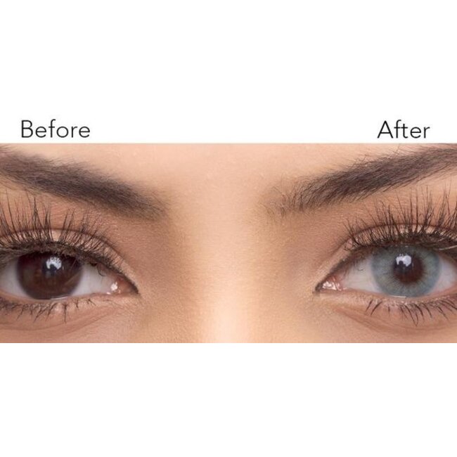 FreshGo Hidrocor Topaz gekleurde contactlens, met gratis lensdoosje