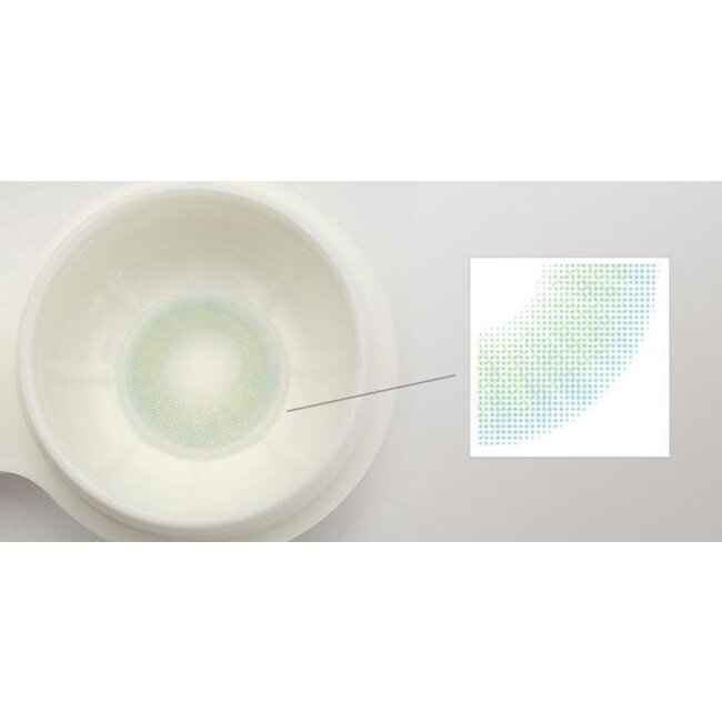 FreshGo Hidrocor Topaz gekleurde contactlens, met gratis lensdoosje