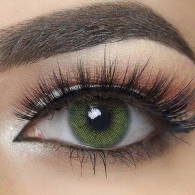 FreshGo Hidrocor Emerald gekleurde contactlens, met gratis lensdoosje