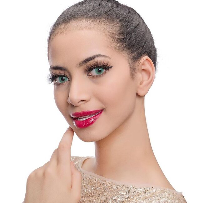 FreshGo Hidrocor Emerald gekleurde contactlens, met gratis lensdoosje