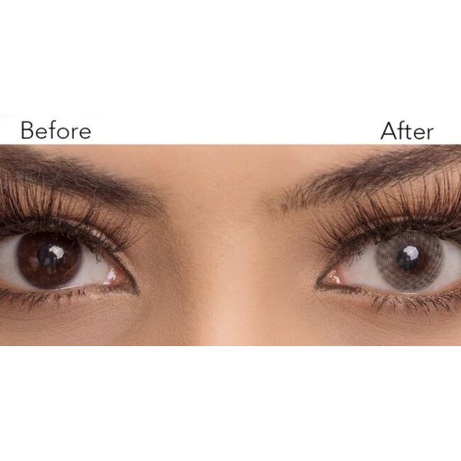 FreshGo Hidrocor Crystal gekleurde contactlens, met gratis lensdoosje