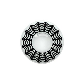 Universeel Crazy Kleurlenzen Spiderweb Wit