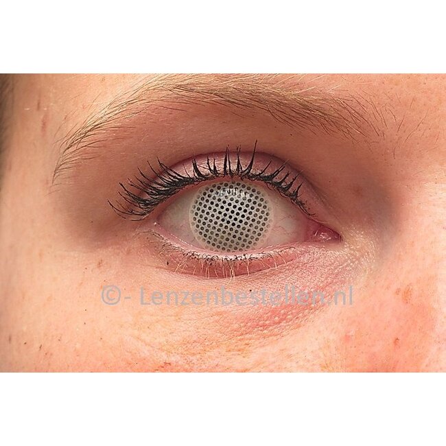 Crazy Kleurlenzen Wit Insect  Nu met GRATIS lensdoosje