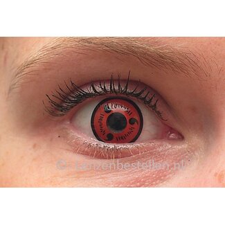 Universeel Crazy Kleur lenzen Rood Atoom