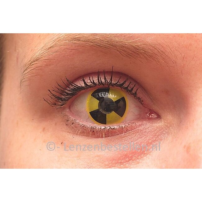 Crazy Kleur lenzen Radio Active Nu met GRATIS lensdoosje