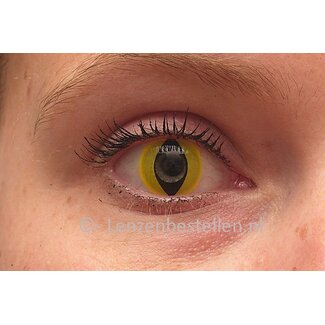 Universeel Crazy Cat Eye lenzen GEEL