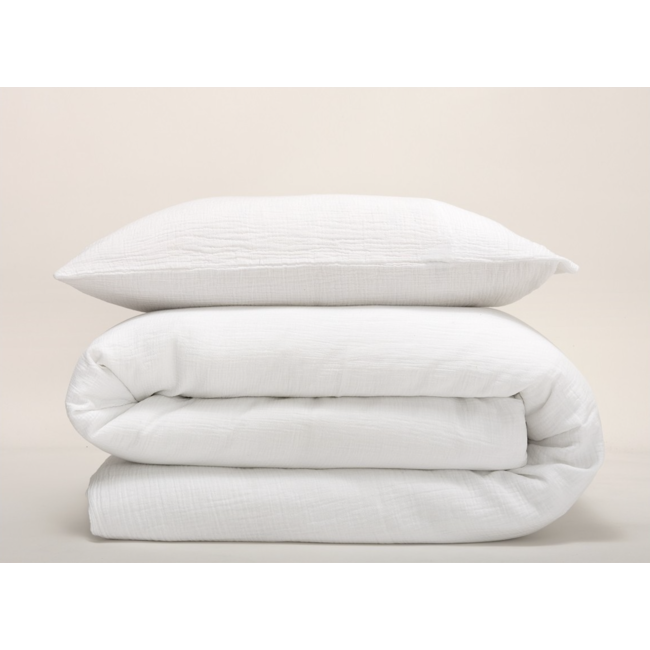 Lasa cocoon double gauze - white