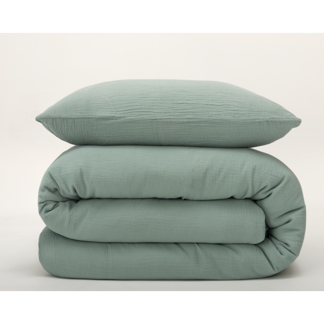 Lasa cocoon double gauze - water green