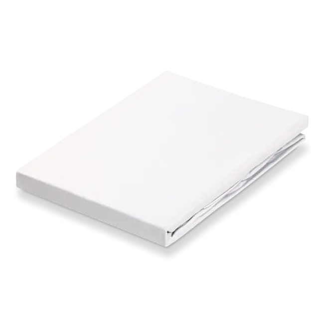 Hoeslaken satin - wit