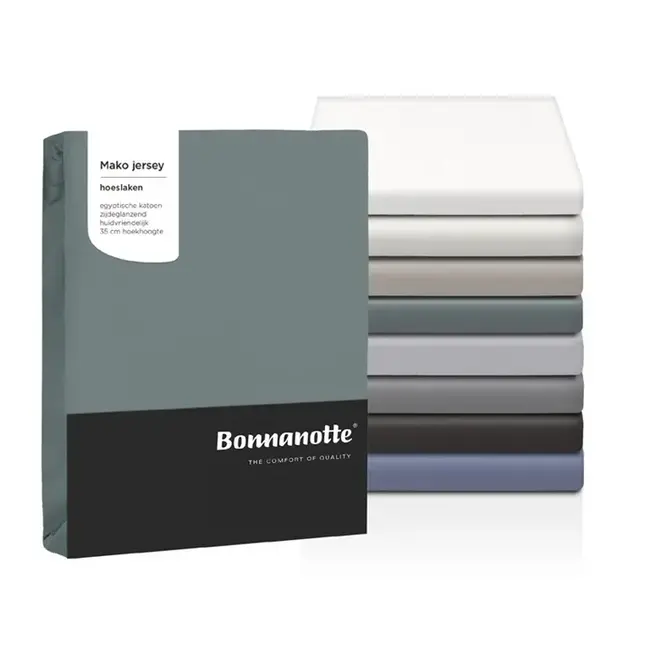 Mako jersey hoeslaken - stone