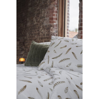 Passion Home Linen Dekbedovertrek + kussensloop flanel - feather green