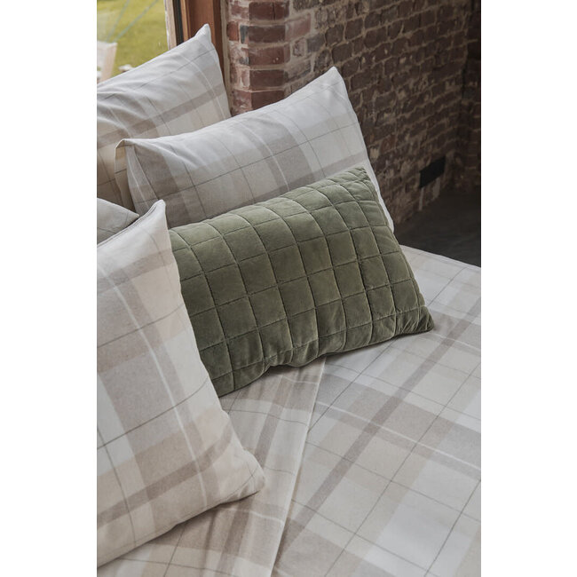 Dekbedovertrek + kussensloop flanel - rolf greige