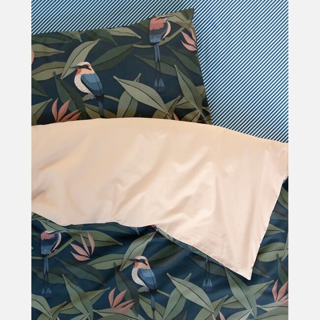 Vogel dekbedovertrek blauw