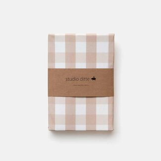 Studio Ditte Hoeslaken ruit nude
