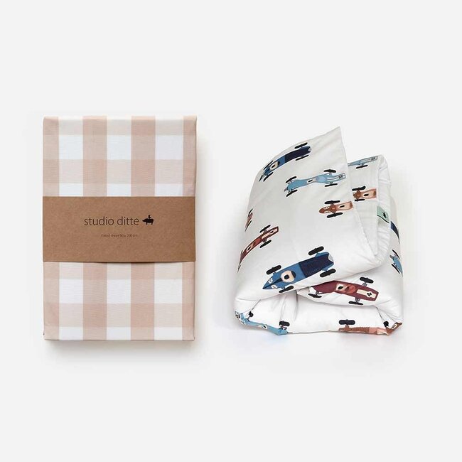 Raceauto dekbedovertrek licht