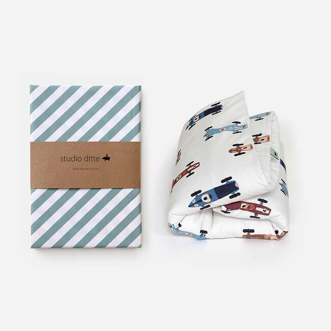 Raceauto dekbedovertrek licht