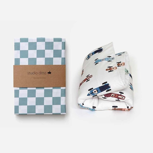 Raceauto dekbedovertrek licht