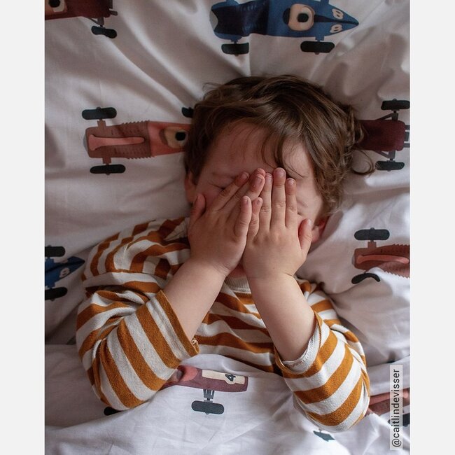 Raceauto dekbedovertrek licht