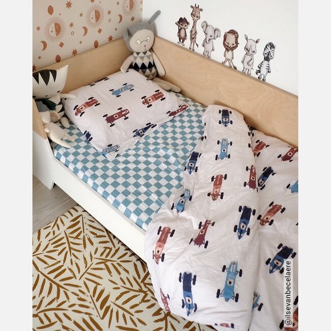 Raceauto dekbedovertrek licht