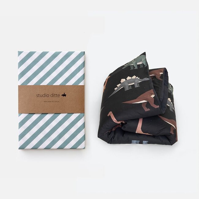 Dinosaurus dekbedovertrek donker