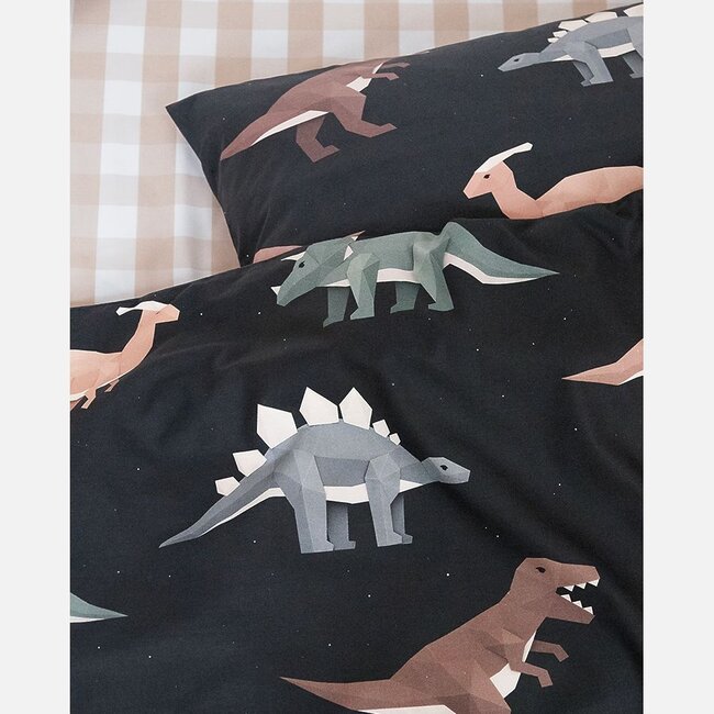 Dinosaurus dekbedovertrek donker